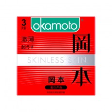 冈本SKIN激薄避孕套超薄安全套情趣套套情侣避孕套3只装批发代发