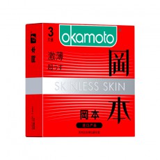 冈本SKIN系列 激薄3只装超薄避孕套安全套成人情趣计生用品批发