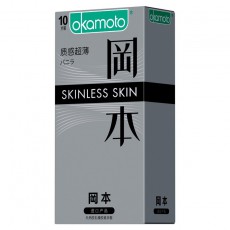 冈本SKIN系列 质感超薄10只装超薄避孕套安全套成人情趣计生用品批发