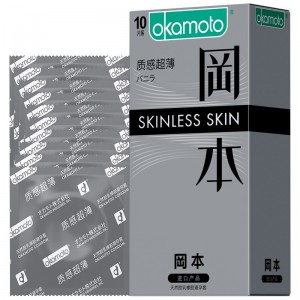 冈本SKIN系列 质感超薄10只装超薄避孕套安全套成人情趣计生用品批发