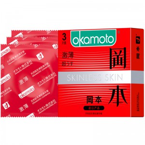 冈本SKIN激薄避孕套超薄安全套情趣套套情侣避孕套3只装批发代发