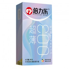 倍力乐新款超薄003避孕套6只装安全套成人情趣性用品酒店批发代发