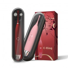 【女用器具】KISTOY C-KING震动棒阴蒂G点刺激按摩棒KISS TOY女用自慰器成人情趣C点笔