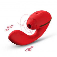 【女用器具】KISTOY Tina蒂娜加温震动棒折叠女用按摩吮吸自慰器情趣性用品