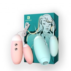【女用器具】KISTOY MISS VV脉动吮吸KISS TOY双震多频吸震情趣跳蛋女用自慰器具