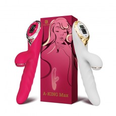 【女用器具】KISTOY A-KING MAX旋转伸缩震动棒KISS TOY女用自慰器吮吸按摩成人性用品
