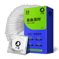 大象避孕套男用超薄安全套情趣系列自由派对4合1成人计生用品批发