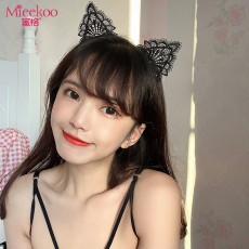 蜜恪性感蕾丝猫耳朵发箍猫女郎兔耳朵蕾丝派对发饰批发代发7300