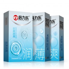 【避孕套】倍力乐轻盈透薄丝滑润薄律动爽薄10只装