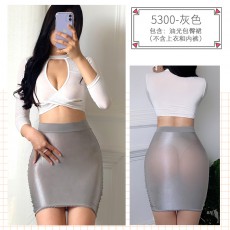 【情趣内衣】蜜恪 油光包臀裙 5300
