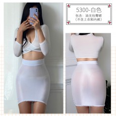 【情趣内衣】蜜恪 油光包臀裙 5300