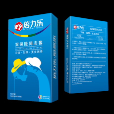 倍力乐同志避孕套 双保险同志套10只装安全套 成人用品 情趣用品