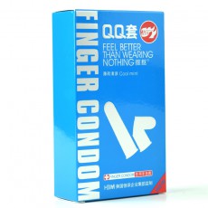 【避孕套】倍力乐QQ套手指套芦荟薄荷味抠抠套10只装
