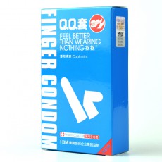 【避孕套】倍力乐QQ套手指套芦荟薄荷味抠抠套10只装