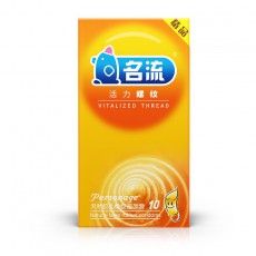 【避孕套】名流活力螺纹10只装