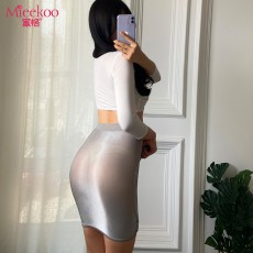 【情趣内衣】蜜恪 油光包臀裙 5300