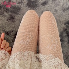 【情趣内衣】蜜恪KT猫提花连裤网袜（不含内裤）5107