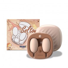 【女用器具】杰士邦Softoy系列双线跳蛋小粉饼双蛋震动款