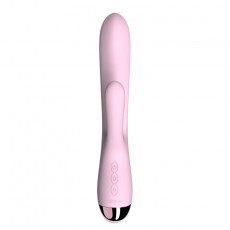 【女用器具】杰士邦Softoy系列温感双头震动棒恋爱樱粉