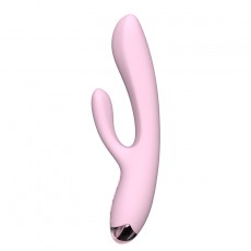 【女用器具】杰士邦Softoy系列温感双头震动棒恋爱樱粉