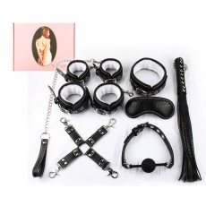 【情趣用品】 皮革毛绒8件套sm捆绑