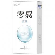 杰士邦避孕套ZERO零感超薄6只装酒店安全套成人计生用品批发代发