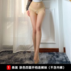 蜜恪情趣内衣长筒四面开档网袜性感情趣女袜欧美丝袜打底裤袜5252