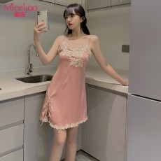 【情趣内衣】蜜恪侧开叉吊带睡裙8382