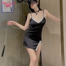 【情趣内衣】蜜恪蕾丝边吊带睡裙8387