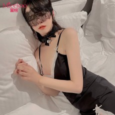 【情趣内衣】蜜恪蕾丝边吊带睡裙8387