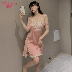 【情趣内衣】蜜恪侧开叉吊带睡裙8382