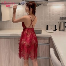 蜜恪情趣内衣日式床上性感蕾丝吊带睡袍睡裙诱惑套装情趣睡衣8397
