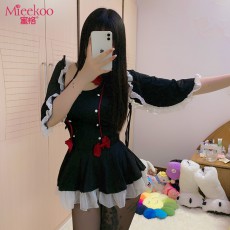 【情趣内衣】蜜恪漏背女仆套装8452