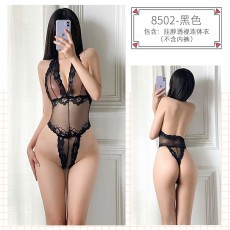 【情趣内衣】蜜恪透视连体衣8502