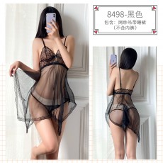 【情趣内衣】蜜恪网纱吊带睡裙8498