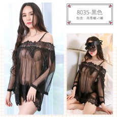 【情趣内衣】蜜恪 吊带睡裙 8035