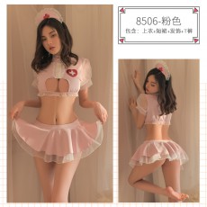 【情趣内衣】蜜恪性感镂空护士装8506