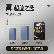 【避孕套】第六感持久延时3只装