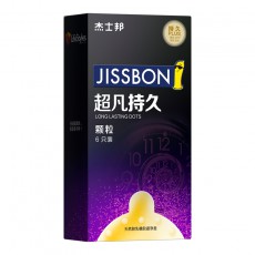 杰士邦超凡持久颗粒6只装延时避孕套安全套成人情趣计生用品批发