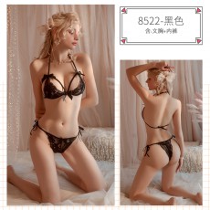 【情趣内衣】蜜恪蕾丝三点式8522