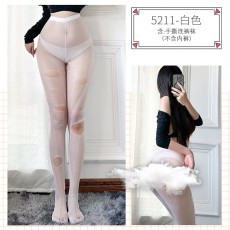 【情趣内衣】蜜恪手撕丝袜连裤袜 5211