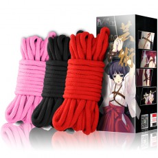 【情趣用品】幻遇 盒装彩色捆绑绳 红色黑色粉色绳子