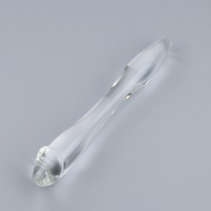 【女用器具】水晶玻璃阳具 冰清无瑕