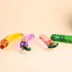 【女用器具】水果蔬菜 黄瓜 茄子 萝卜 香蕉 水晶阳具 玻璃自慰棒
