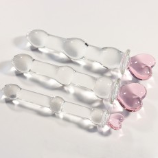 【女用器具】水晶阳具爱心秘钥魔法棒后庭肛塞