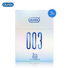 杜蕾斯003避孕套安全套超薄润滑3只装成人用品套套高延伸性聚氨酯