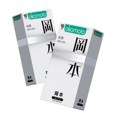 冈本避孕套SKIN纯超滑超薄10只装安全套成人情趣计生批发代发