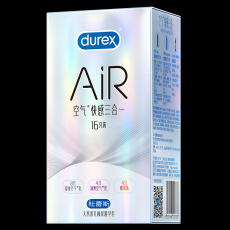杜蕾斯AiR空气快感3合1装 16只装避孕套超薄成人计生用品酒店批发