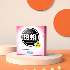 罗米欧冰感凉感热焰热感避孕套3只装玻尿酸冰火两重天安全套批发