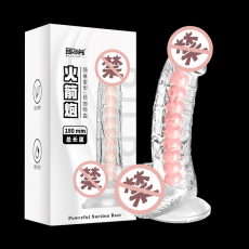 取悦龙骨透明阳具擎天炮狙击炮火箭炮震动免提电动女用自慰器